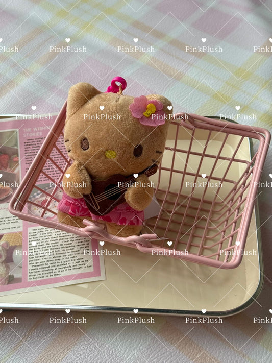 Hello Kitty Hawaii Exclusive Ukulele Guam Plush Keychain