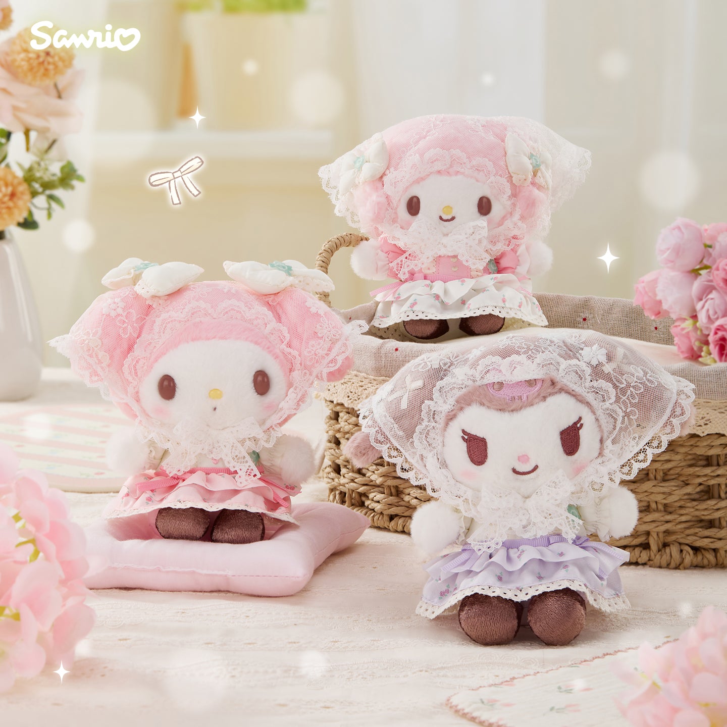 SANRIO Forest Lace Series Plush Keychain