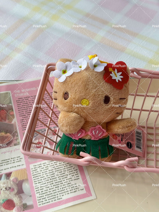 Hello Kitty Hawaii Exclusive Hula Kiss Plush Keychain