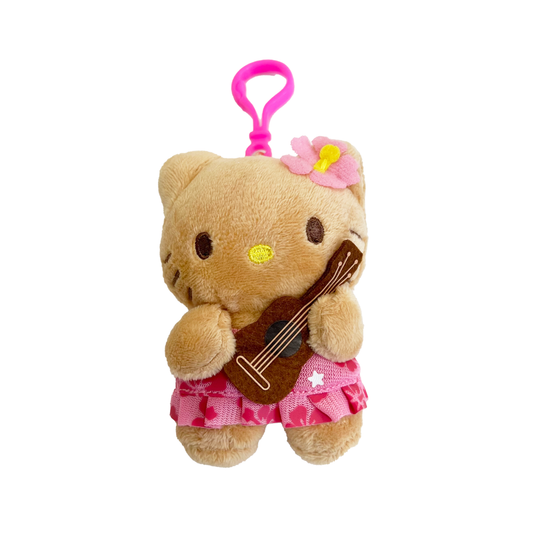 Hello Kitty Hawaii Exclusive Ukulele Guam Plush Keychain