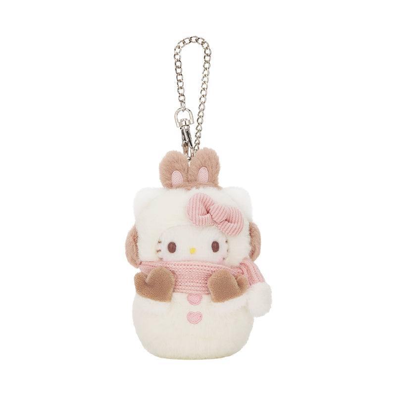 Sanrio Build a Snowman Series Plush Keychain