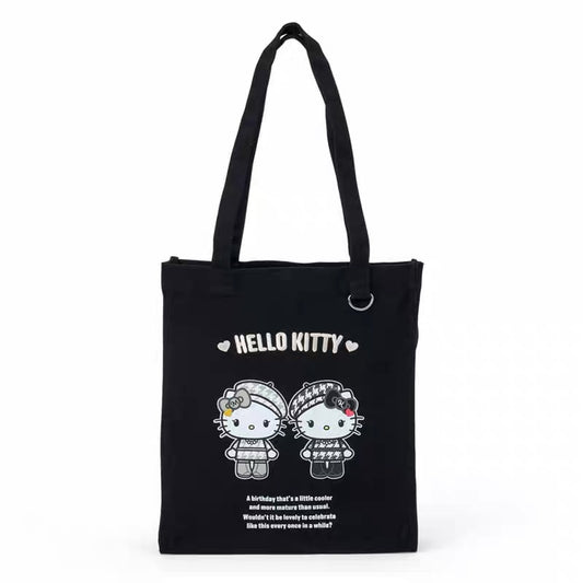 SANRIO Hello Kitty Monochrome Birthday Twins Tote Bag